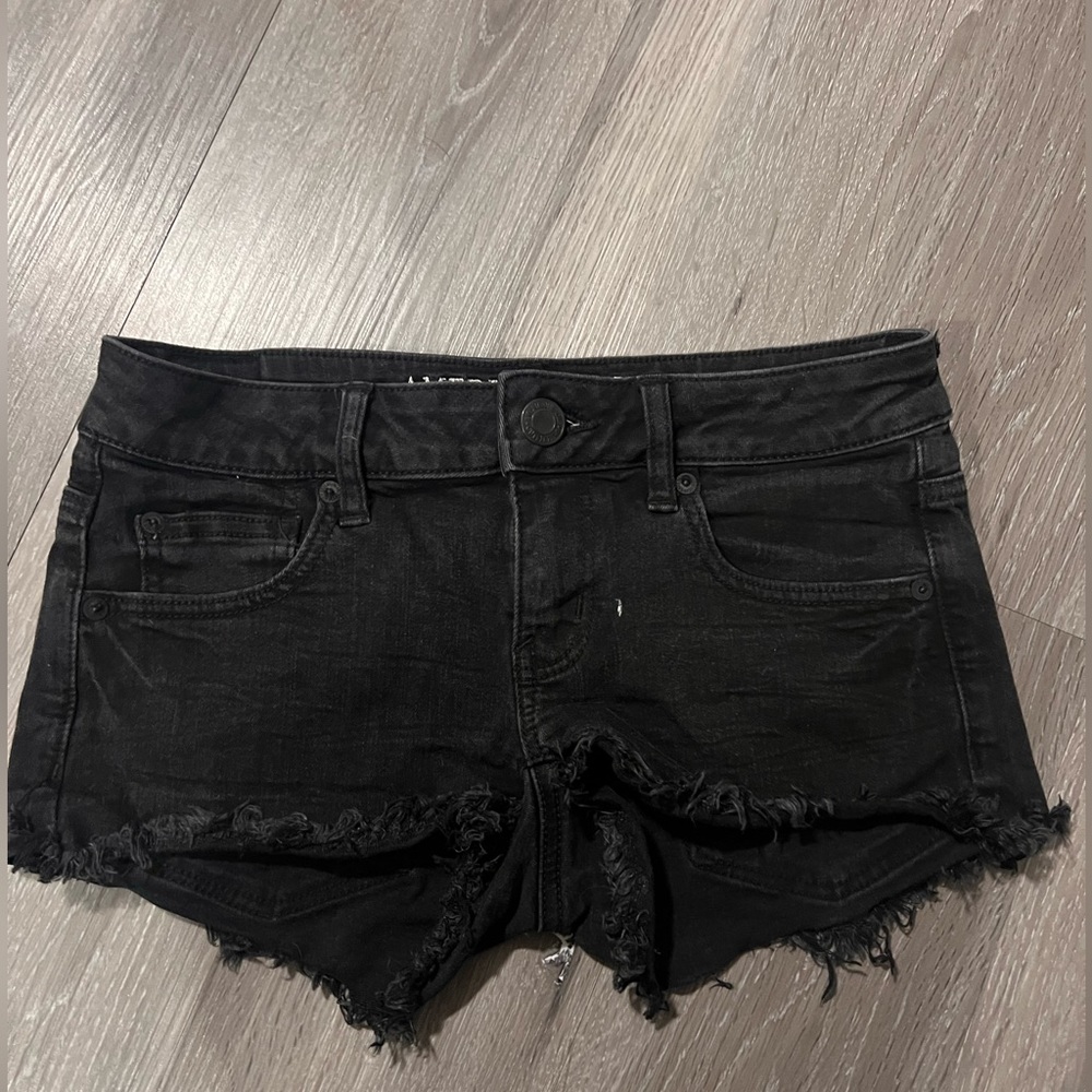 Black American Eagle Outfitters Jean Shorts